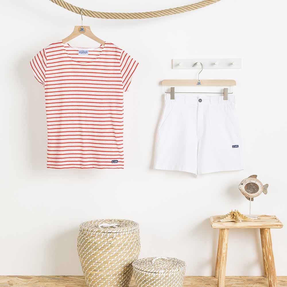 Zée, linen/coton stripped T-shirt