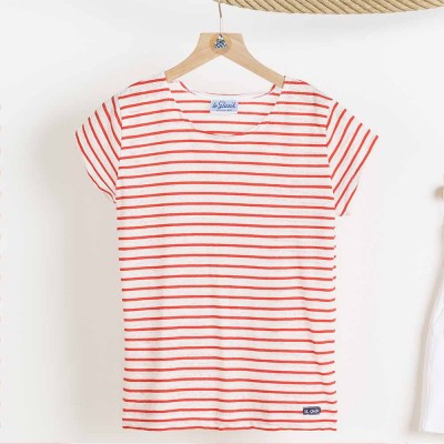 Zée, linen/coton stripped T-shirt