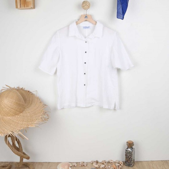 Mohawk, Linen Blouse with medium sleeves