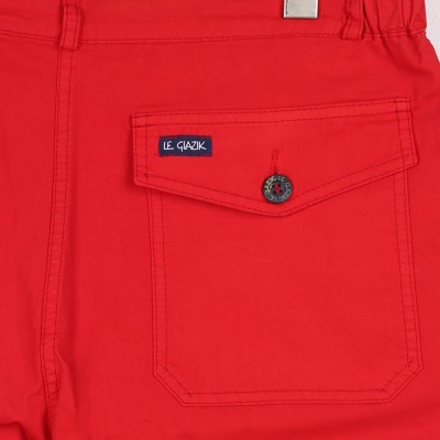 Balaste, Bermuda avec revers en gabardine stretch