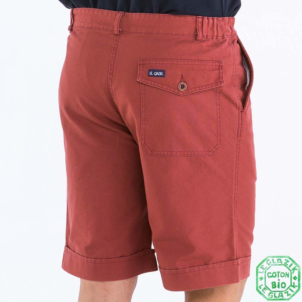 Short Homme Coton Biologique Beige