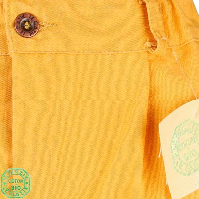 Binic Bermuda Homme Bouton Jaune