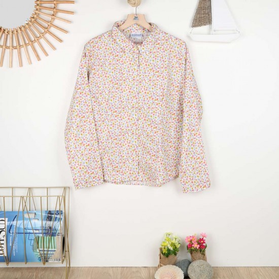 Méroé, 100% organic cotton printed blouse