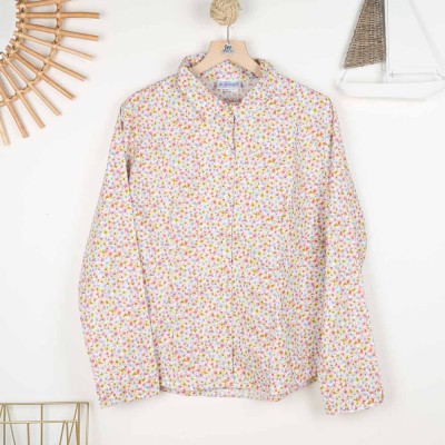 Méroé, 100% organic cotton printed blouse
