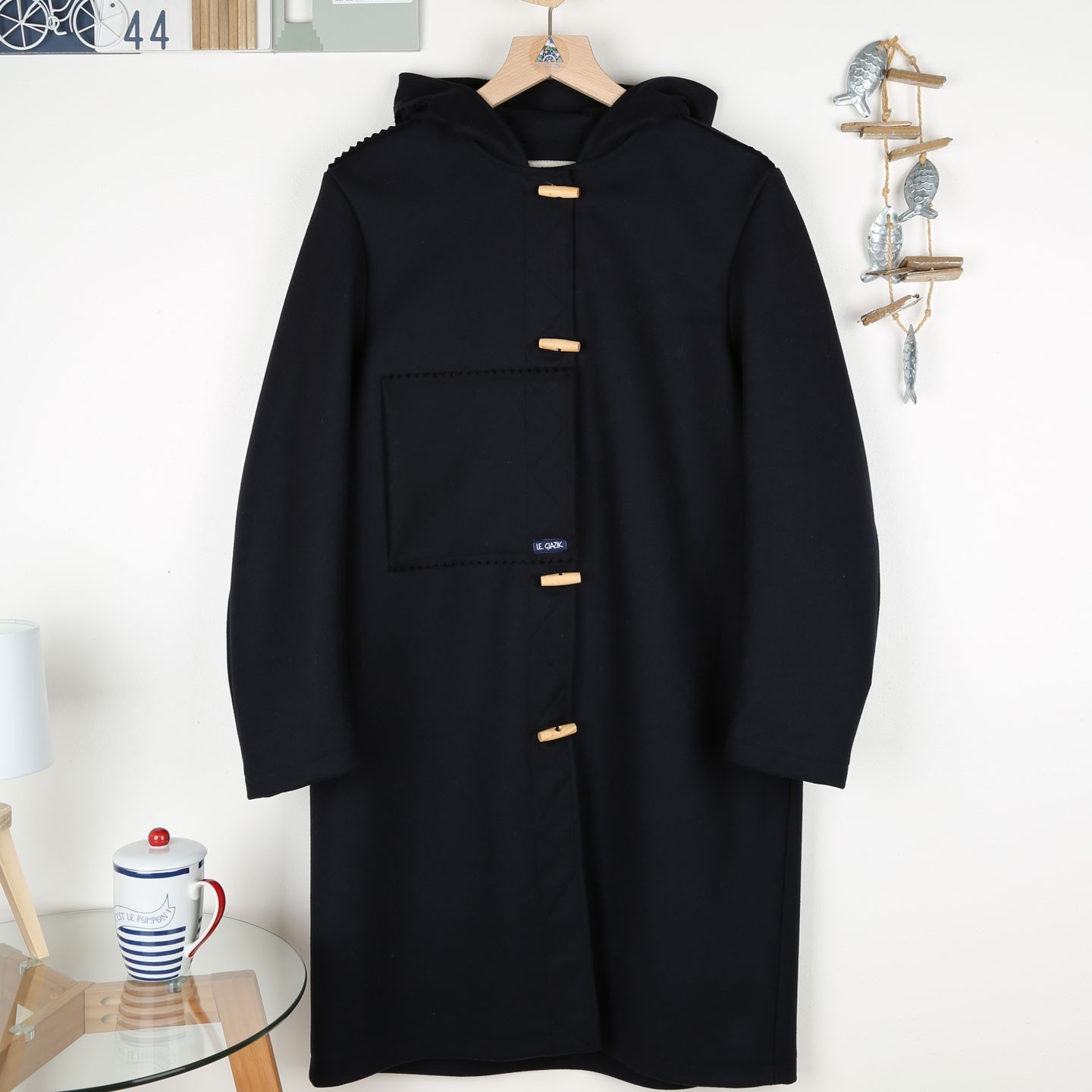 Annkaren, genuine Breton wool melton Kabig, made in France