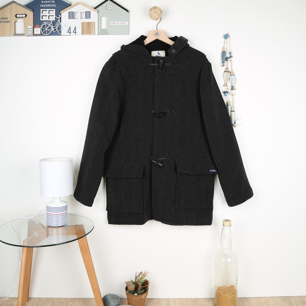 Guillaume, Herringbone Duffle Coat for men Le Glazik Guillaume, Herringbone Duffle Coat for men Le Glazik