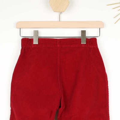 Laponie, Pantalon femme en velours côtes fines Le Glazik Kermes