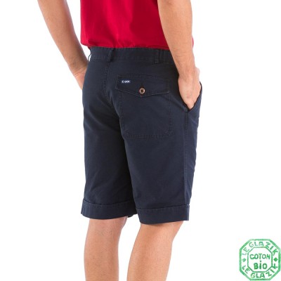 Binic Bermuda Navy Coton Bio