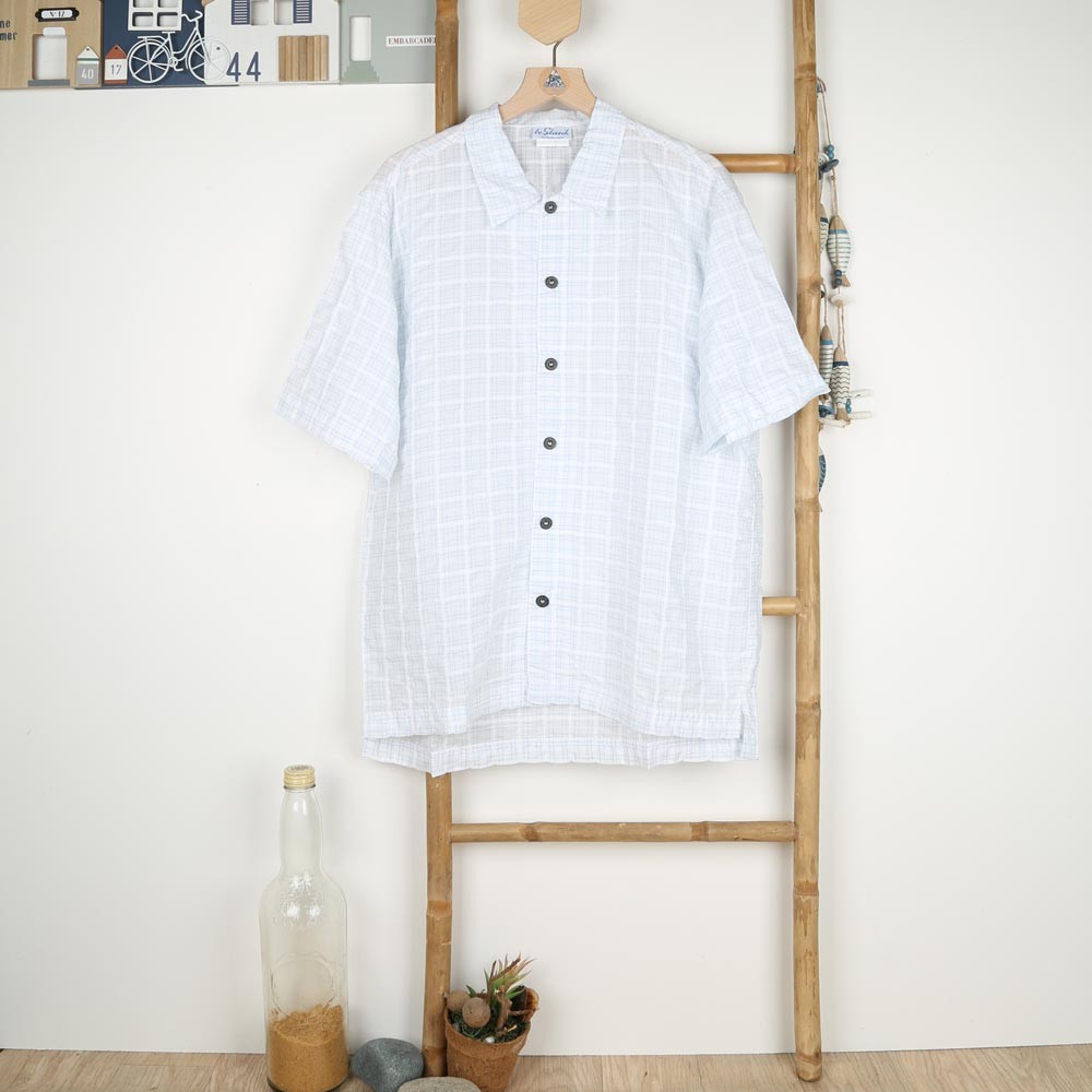 Caliorne, Very Light Check Shirt in 100% Cotton