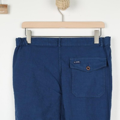 Porta, Pantalon homme en gabardine stretch - Maison Le Glazik