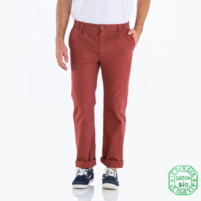 pantalon toile twill stretch pour homme