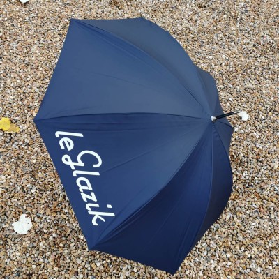 Parapluie à canne en bois siglé Le Glazik