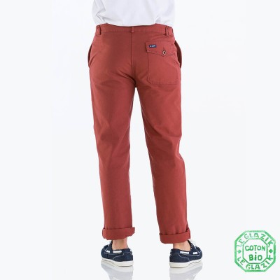 Pornichet Pantalon Marin Homme Brique