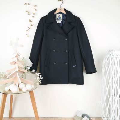 Bréhat, Authentic Women Made In France Pea Coat - Maison Le Glazik