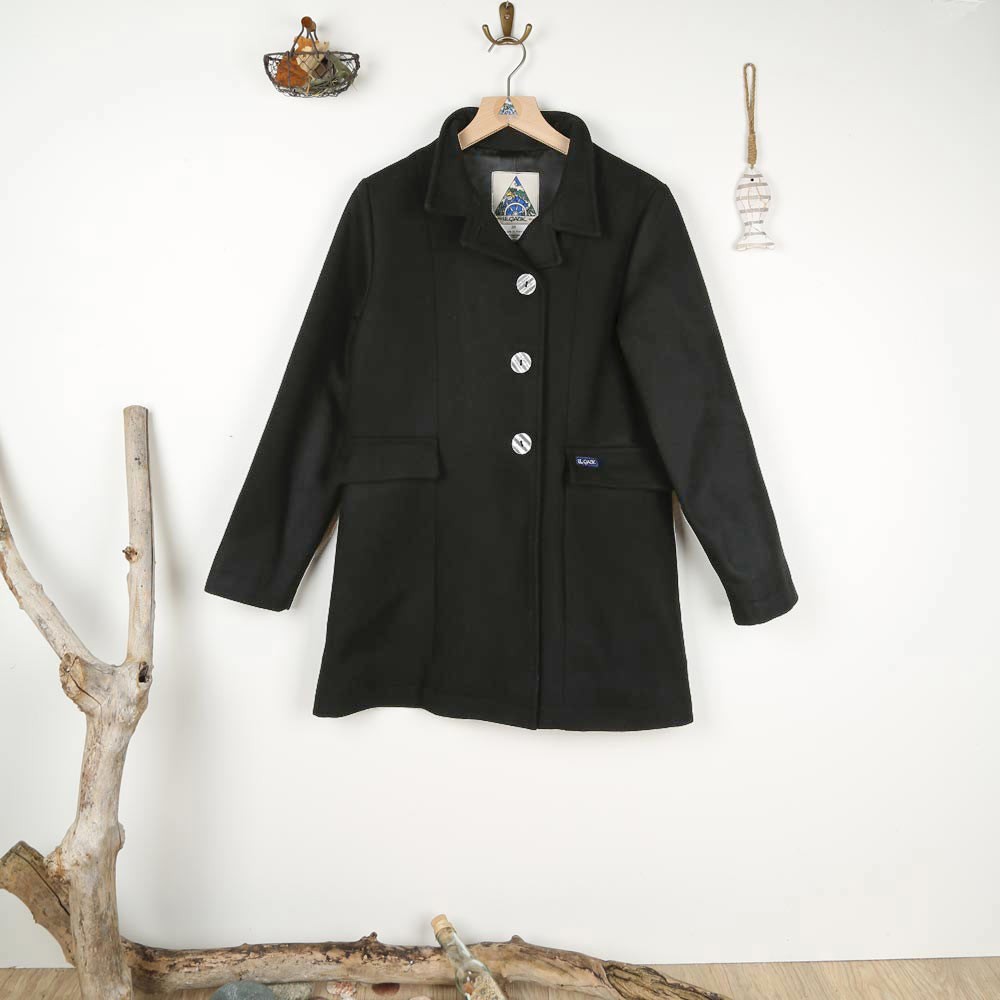 Fouesnant, Manteau femme hiver doublé en 100% laine Le Glazik Made in France Fouesnant, Manteau femme hiver doublé en 100% laine Le Glazik Made in France