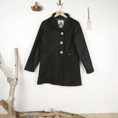 Fouesnant, Manteau femme hiver doublé en 100% laine Le Glazik Made in France