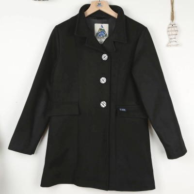 Fouesnant, Manteau femme hiver doublé en 100% laine Le Glazik Made in France