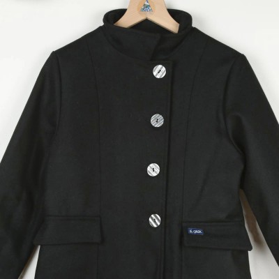 Fouesnant, Manteau femme hiver doublé en 100% laine Le Glazik Made in France