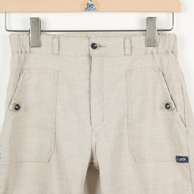 Pline, Linen and Cotton naturals capri pants