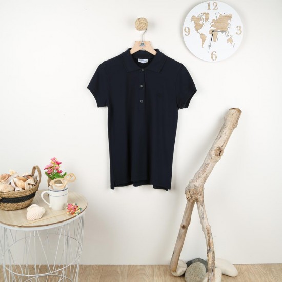 Zéphyr, polo femme en piqué de coton le glazik navy