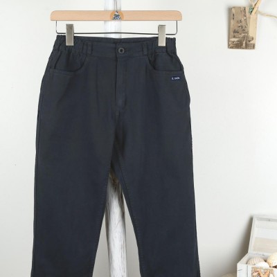 Laura, Pantalon d'hiver en gabardine stretch Bleu de prusse