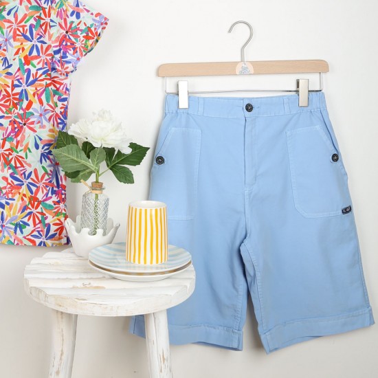 Briere, Bermuda shorts in stretch fabric Lavandin