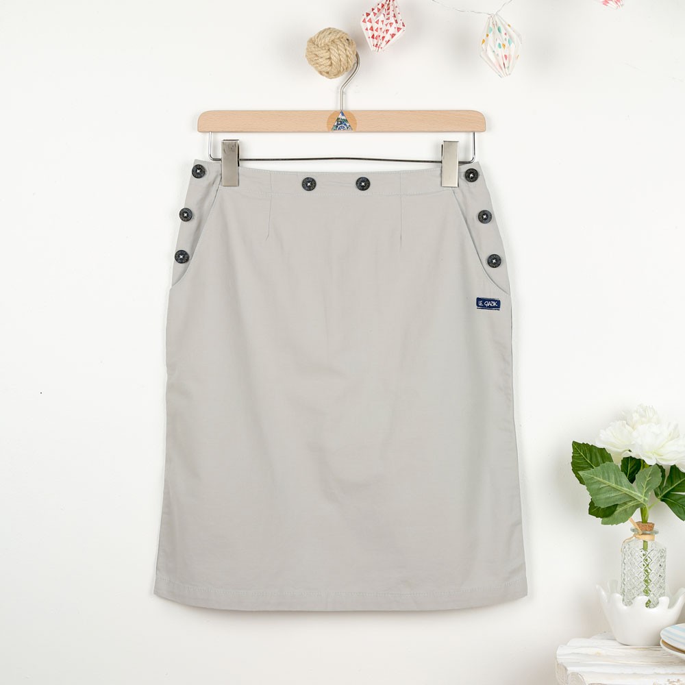 Arz, Stretch canvas bridge skirt Perle Le Glazik