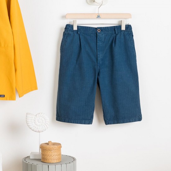 Blley Bermuda Shorts Indigo Le Glazik