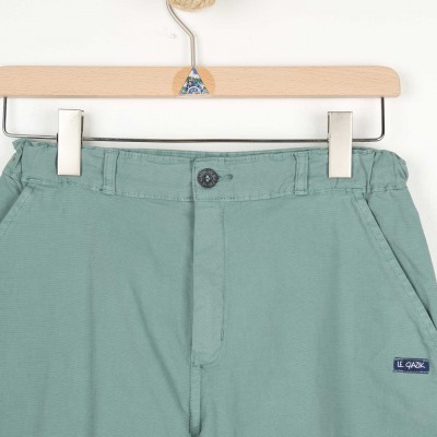 Barre, Bermuda shorts in strecth canvas romarin