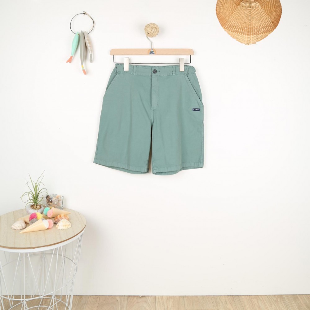 Barre, Bermuda shorts in strecth canvas romarin