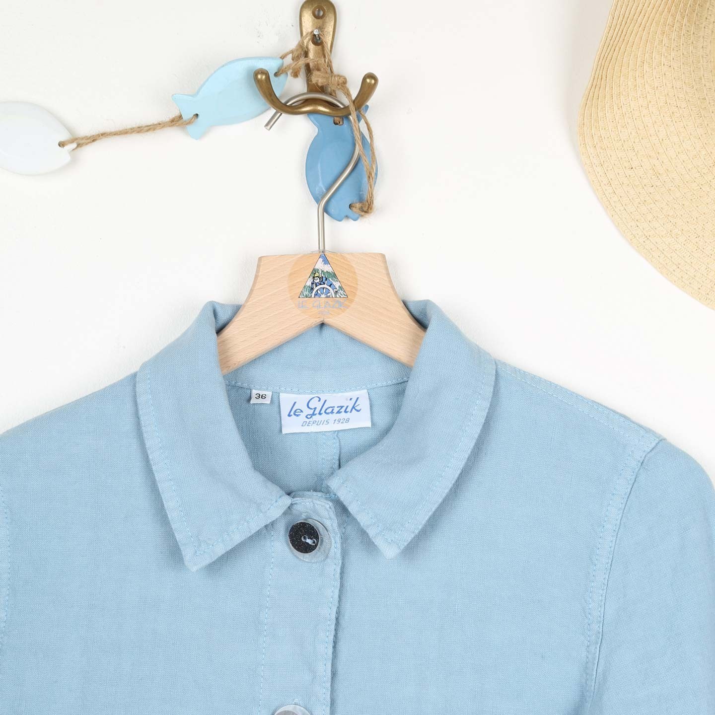 Faenza women jacket linen and cotton cloud color