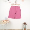 Barbara, Bermuda shorts with lapels in strecth canvas guimauve