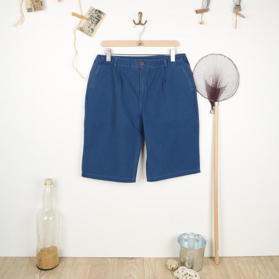 Bernicle, Straight Cut Bio Canvas Bermuda Indigo