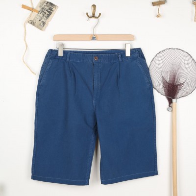 Bernicle, Straight Cut Bio Canvas Bermuda Indigo