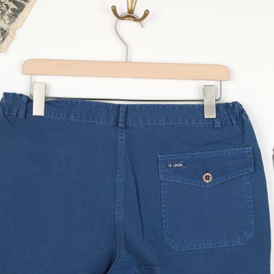 Bernicle, Straight Cut Bio Canvas Bermuda Indigo