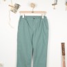 Porta, Stretch gabardine pants and Italian pockets Le Glazik Romarin