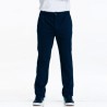 Pissaro, Bleu de prusse Stretch canvas pants and tapered legs
