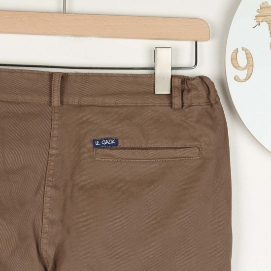 Pissaro, Stretch Gabardine Winter Trousers Chataigne