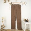 Pissaro, Stretch Gabardine Winter Trousers Chataigne