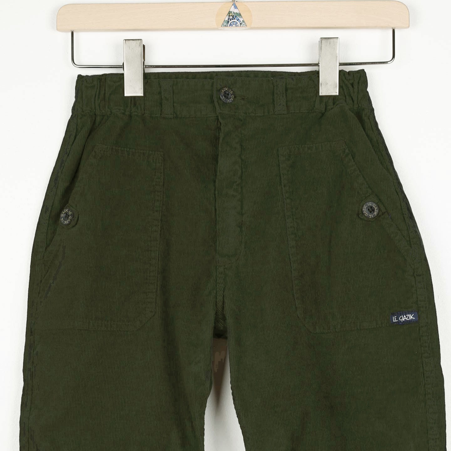 Laponie, Pantalon femme en velours côtes fines Le Glazik Angélique