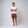 Carnac, Organic cotton canvas shorts Brique