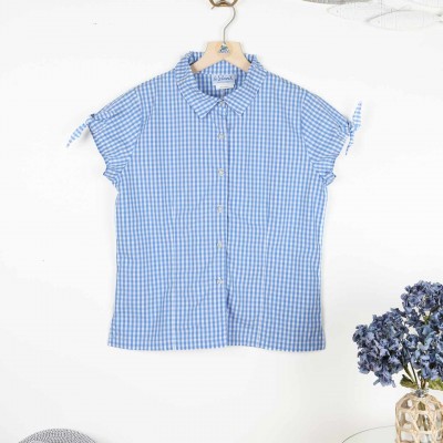 Mascaret, chemisier femme "Vichy" Bleu