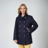 Bisquine, Curved Pea Coat made in France