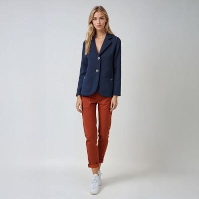Nicosie, veste femme en laine tricotée