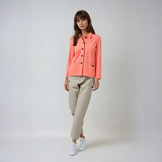 Flore, Jacket in stretch canvas