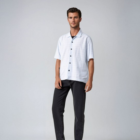 Caliorne, Chemise à carreaux très légère en 100% coton