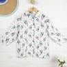 Marilou, 3/4 sleeve shirt in 100% linen