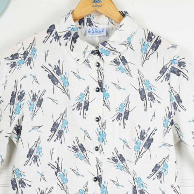 Marilou, 3/4 sleeve shirt in 100% linen