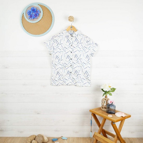 Molly, Fantasy printed Shirt in cotton