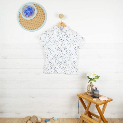 Molly, Fantasy printed Shirt in cotton